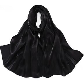 SUNDSGT Hijab Scarf for Women Chiffon Hijab Silk Feeling Lightweight Long Scarf Shawl Wrap Muslim Head Scarf for Women