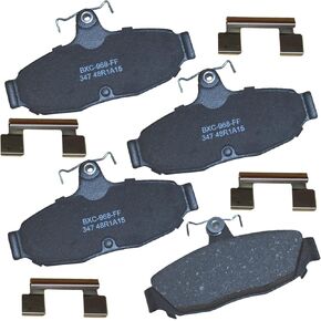 Bendix Premium SBC347 Ceramic Rear Brake Pads for Select Models Ford Cougar, Mustang, Taurus, Thunderbird, Lincoln Continental, Mark VII, Mercury Sable