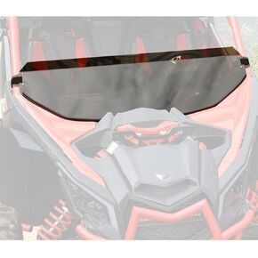 A & UTV PRO Maverick X3 Half Windshield Dark Tinted, Compatible with 2017-2025 Can Am Maverick X3 XRS XDS Turbo R Max,Dark Tint Standard Polycarbonate Construction Window | 250x Stronger Than Glass