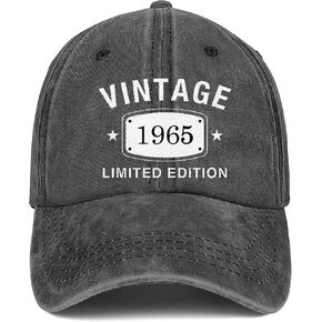 60th Birthday Gifts for Women Men Vintage 1965 Baseball Cap Ideas Gift Embroidery Party Hats Parents Turning 60 Th