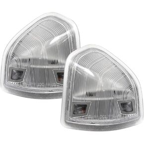 68302828AA 68302829AA Left and Right LED Side Mirror Turn Signal Light Replacement for 2010-2018 Dodge Ram 1500 2500 3500 4500 5500, 2 Pcs (Clear Cover Lens)
