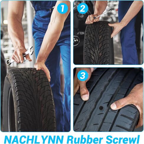 30PCS Tire Repair Rubber Nail Tire Repair Nail Tire Repair Rubber Screws Tire Screw Plug Fast Repair Tool for Car Motorcycle Truck Tire Puncture Repair in Saudi Arabia