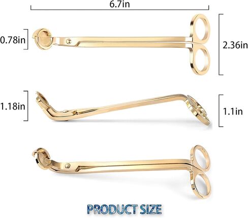 إكسسوار فتيل الشموع CC Wonderland - غطاسات فتيل الشموع - خطاف فتيل الشموع - لإطفاء شمعة إطفاء اللهب بأمان (أسود) in Kuwait