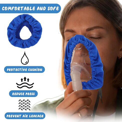 4 قطع من بطانات قناع CPAP متوافقة مع غطاء قناع الوجه الكامل الكبير، وأغطية قناع وسادة مريحة وناعمة، تقلل من الضوضاء والعلامات الحمراء in Saudi Arabia