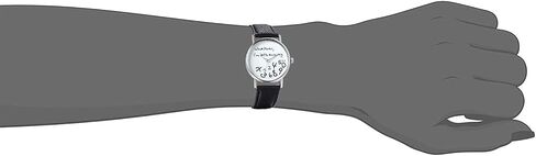Unisex Female Women Ladies Girls Whatever, I'm Late Anyway Love Gift Leather Strap Watches Quartz Wrist Watch in Kuwait