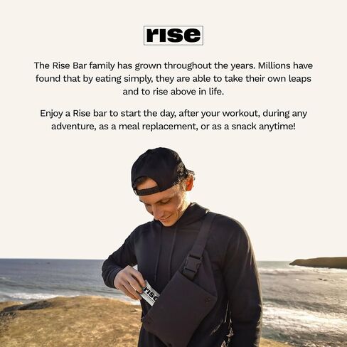 لوح بروتين Rise Whey 15 جرام، رقاقة شوكولاتة بالنعناع، ​​وجبة إفطار صحية ووجبة خفيفة، 4 جرام ألياف غذائية، 5 مكونات غذائية طبيعية كاملة، أبسط المكونات غير المعدلة وراثيًا، خالية من الغلوتين، بار خالٍ من الصويا، 2.1 أونصة (عبوة من 12 قطعة) in Saudi Arabia