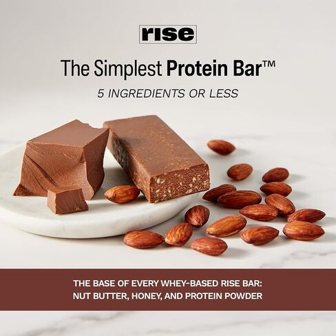 لوح بروتين Rise Whey 15 جرام، رقاقة شوكولاتة بالنعناع، ​​وجبة إفطار صحية ووجبة خفيفة، 4 جرام ألياف غذائية، 5 مكونات غذائية طبيعية كاملة، أبسط المكونات غير المعدلة وراثيًا، خالية من الغلوتين، بار خالٍ من الصويا، 2.1 أونصة (عبوة من 12 قطعة) in Saudi Arabia