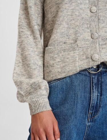 Women Ruffle Collar Button Down Cardigan Sweater Open Front Long Sleeve Knit Sweater Pullovers Top with Pockets in Saudi Arabia