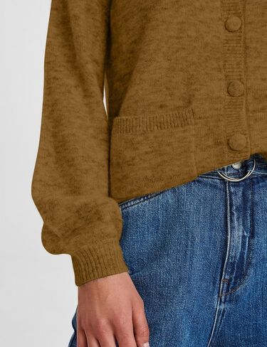 Women Ruffle Collar Button Down Cardigan Sweater Open Front Long Sleeve Knit Sweater Pullovers Top with Pockets in Saudi Arabia
