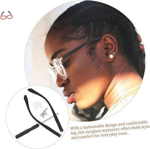 1 Pair Glasses Accessories Eye Glasses Eyeglasses Replacement Parts Glasses Arm Legs Glasses Parts in Saudi Arabia