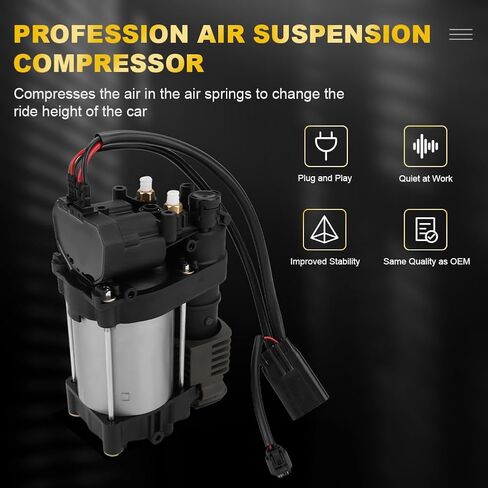مضخة هواء ضاغط الهواء JDMON Air Ride Suspension مع استبدال التتابع لسيارة Jeep Grand Cherokee WK2 2011-2016، Ram 1500 2013-2016، بديل لـ 68232648AA 600640300A 68041137AE 68204387AA 68041137AD in Saudi Arabia