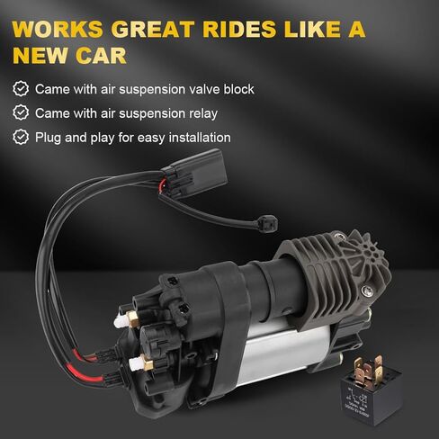 مضخة هواء ضاغط الهواء JDMON Air Ride Suspension مع استبدال التتابع لسيارة Jeep Grand Cherokee WK2 2011-2016، Ram 1500 2013-2016، بديل لـ 68232648AA 600640300A 68041137AE 68204387AA 68041137AD in Saudi Arabia