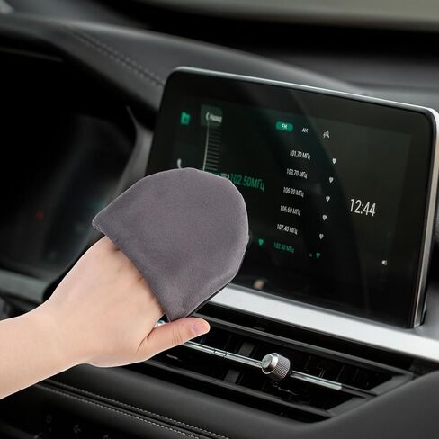 مناديل شاشة تعمل باللمس للسيارة، منظف شاشة السيارة، مناشف تنظيف مقاس 4.72 × 3.93 بوصة، قطعة قماش تنظيف من الألياف الدقيقة لمرآة شاشة السيارة الداخلية للسيارة in Kuwait
