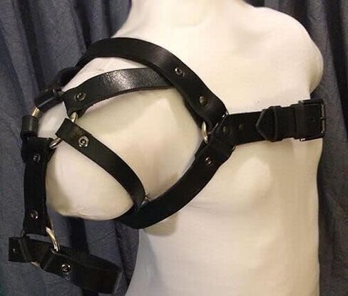 Mumbobyswim Men Body Chest Belt for Men Adjustable Leather Belts with Buckles Rave Costume Sexy Punk Chest Belt One Size in Saudi Arabia