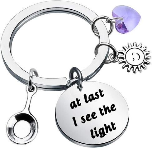 Gzrlyf at Last I See The Light Gifts Keychain Bracelet Inspirational Gifts for Women Girls in Saudi Arabia