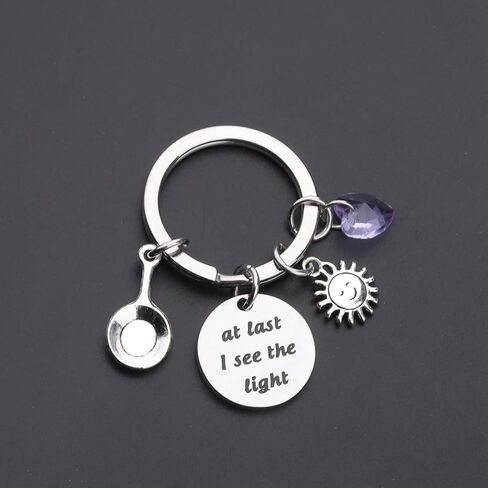 Gzrlyf at Last I See The Light Gifts Keychain Bracelet Inspirational Gifts for Women Girls in Saudi Arabia