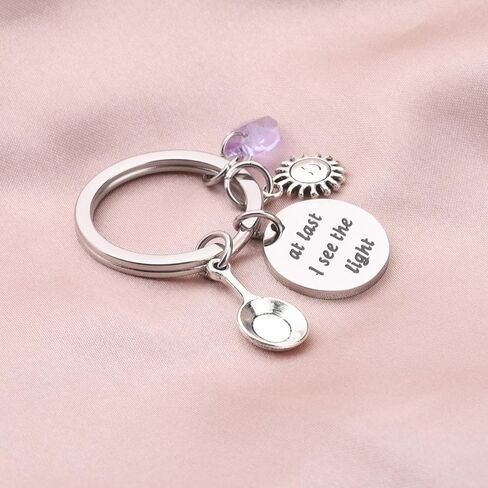 Gzrlyf at Last I See The Light Gifts Keychain Bracelet Inspirational Gifts for Women Girls in Saudi Arabia