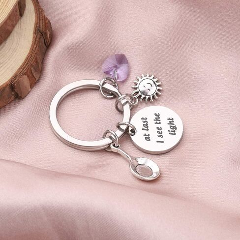 Gzrlyf at Last I See The Light Gifts Keychain Bracelet Inspirational Gifts for Women Girls in Saudi Arabia