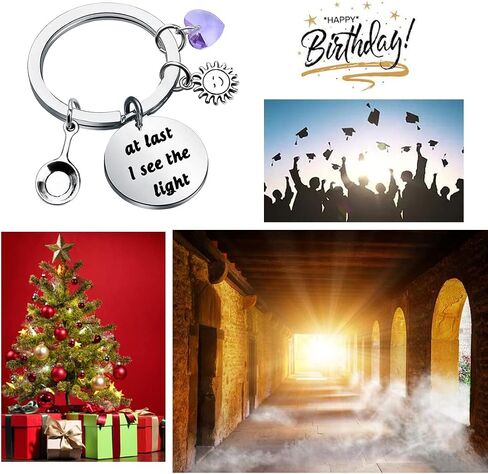 Gzrlyf at Last I See The Light Gifts Keychain Bracelet Inspirational Gifts for Women Girls in Saudi Arabia