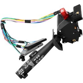 Multi-Function Combination Switch Gray for | 1995-2002 Chevy Tahoe S10 GMC C1500 K1500 Suburban Yukon & More | 2330814, 26100985, 26036312 | Turn Signal, Wiper, Hazard Switch, Cruise Control