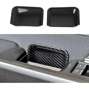 Keptrim لـ F-150 ABS ألياف الكربون غطاء مقابض الأبواب الداخلية الكسوة لفورد F150 2015 2016 2017 2018 2019 2020 (4 قطعة)