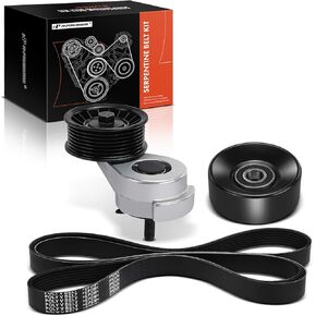 A-Premium Engine Serpentine Belt Drive Component Kit Compatible with Dodge Durango 98-03, Ram 2500 97-02, Ram 3500, Dakota, Ramcharger 92-93, W150, D150, W350 & More