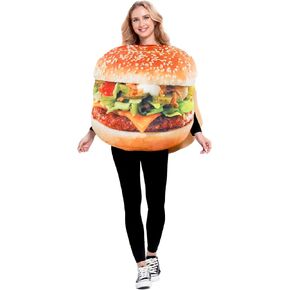 Seasons Adult Hamburger Costume, Novelty Halloween Outfit, One size