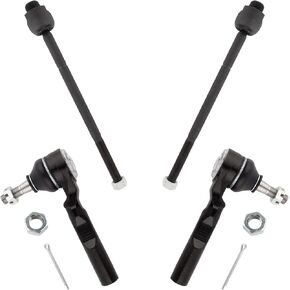 4Pc Front Inner Outer Tie Rods End Links Left Driver & Right Passenger Set Fit For Chevrolet Silverado & For GMC Sierra 1500 1500 1999 2000 2001 2002 2003 2004 2005 2006 Replace# ES3492 EV370