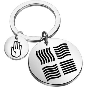 SEIRAA Element Stones Keychain Leeloo Multipass Gifts Aziz Light Gifts Air Water Fire Earth Element Jewelry
