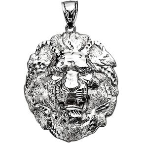 Large Textured Lion Pendant