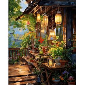 Vintage Paint by Number for Adults Beginner, DIY Vintage Enjoy Seafood Oysters Adults Paint by Number Kits, Retro Funny Tea Party Watercolor Paint by Numbers Kits on Canvas for Wall Decor 16x20 Inch