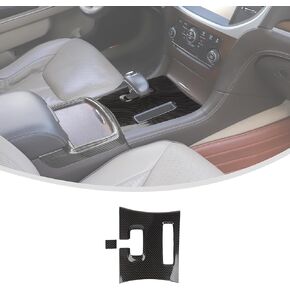 Linskip Gear Shift Panel Trim Compatible with Dodge Charger 2011 2012 2013 2014, Charger Gear Shift Cup Holder Decor Cover, Charger Interior Accessories (Carbon Fiber)