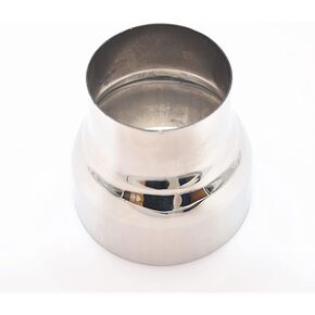3" ID to 4" Universal Car Chrome Stainless Steel Exhaust Pipe Adapter Reducer Connector Car Silencer Exhaust Tail Pipe