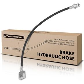 A-Premium Rear Center Brake Hydraulic Hose Compatible with Chevy and GMC Models - Silverado 1500, Sierra 1500, Silverado 2500/3500 HD, Sierra 2500/3500 HD, 2007-2010 - Replace# 25923713