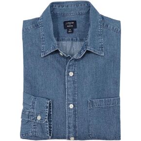 قميص شامبراي رجالي كلاسيكي بأكمام طويلة من J.Crew Mercantile