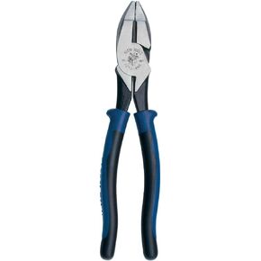 Klein Tools J2138NE Pliers, 8-Inch Side Cutters, High Leverage Lineman's Pliers Cut Copper, Aluminum and other Soft Metals