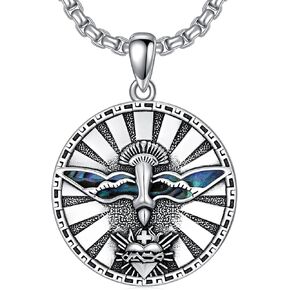 Holy Spirit Dove Necklace Sterling Silver Sacred Heart Pendant Necklace Jesus Christian Jewelry for Men Women