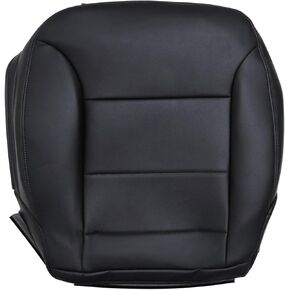 SecosAutoparts Black Leather Driver Side Bottom Replacement Seat Cover Compatible with Mercedes-Benz ML320 ML350 ML450 ML500 ML550 2009 2010 2011 2012 2013