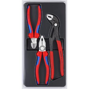 KNIPEX Tools - 3 Piece Combination, Diagonal, Cobra Set (002009V01)