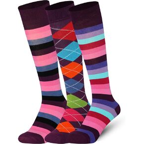 Mysocks Unisex Extra Fine Combed Cotton Knee High Socks, Hand Linked Toe, Soft Latex Band