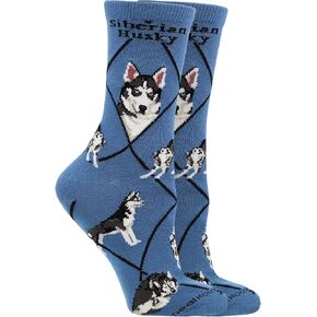 Siberian Husky Socks for Women Gift for Dog Lovers