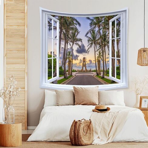 XIUYINHS Nature Forest Tapestry,Scenery Wall Tapestry,Mountain Tree Tapestry,for Home Office Dorm Indoor and Outdoor Decoration Large Size 59"(W) x59(L) (GTCH(77)) in Saudi Arabia