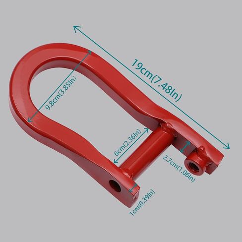 Front Bumper Tow Hook Shackles 2Pcs Red Compatible with 2007-2018 Chevy Silverado 1500, GMC Sierra 1500| 2019 Chevy Silverado 1500 LD, GMC Sierra 1500 Limited Replaces# 84192871 in Kuwait
