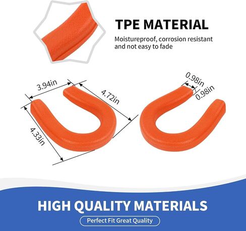 Tow Hook Cover fit for Chevy Silverado 1500 2007-2024, Front Bumper Tow Hooks Rubber Accessories, Red in Kuwait