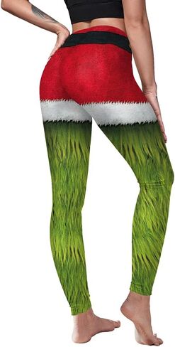 color cosplayer St. Patrick's Day Leggings Shamrock Stretchy Tights Yoga Pants for Women in Kuwait