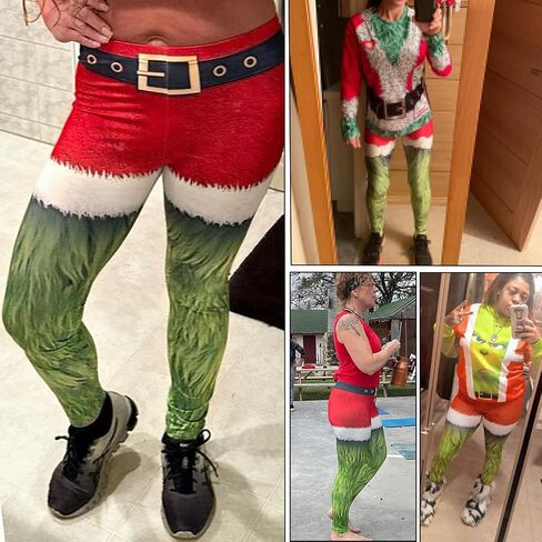 color cosplayer St. Patrick's Day Leggings Shamrock Stretchy Tights Yoga Pants for Women in Kuwait
