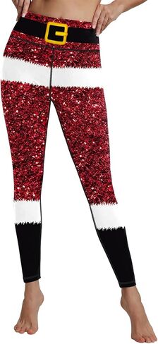 color cosplayer St. Patrick's Day Leggings Shamrock Stretchy Tights Yoga Pants for Women in Kuwait