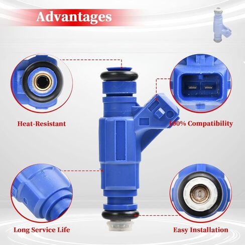 1202863, 1253558 2PCS Fuel Injector with Pigtail Harness Compatible with Polaris Ranger/RZR/Sportsman 700 800 EFI 2005-2014 in Kuwait