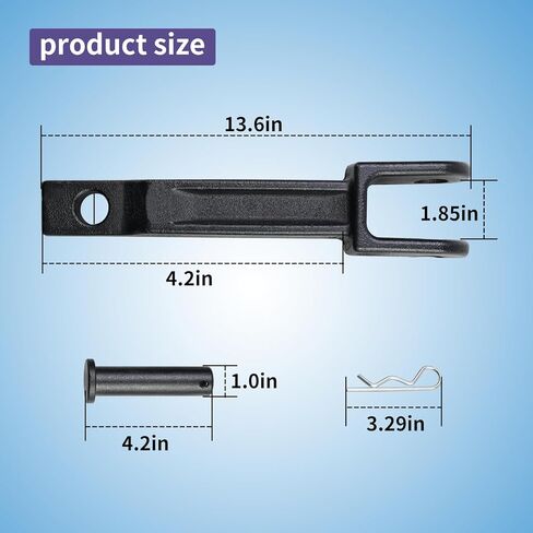 خطاف سحب فردي A20-6014 متوافق مع Peterbilt/Kenworth مع دبوس سحب A65-6008 (بدون إطار) in Kuwait