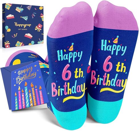 أفكار هدايا عيد الميلاد التاسع من HAPPYPOP للفتيات - جوارب للأطفال بعمر 9 سنوات، هدايا للأطفال بعمر 9 سنوات، هدايا بعمر تسع سنوات للفتيات والأولاد، صندوق هدايا عيد ميلاد مع بطاقة تهنئة in Saudi Arabia